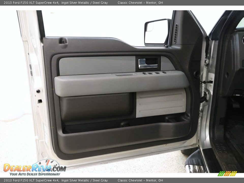 2013 Ford F150 XLT SuperCrew 4x4 Ingot Silver Metallic / Steel Gray Photo #5