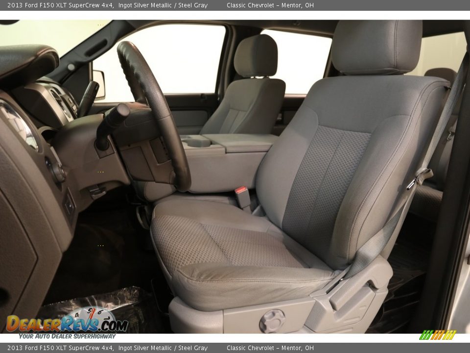 2013 Ford F150 XLT SuperCrew 4x4 Ingot Silver Metallic / Steel Gray Photo #6