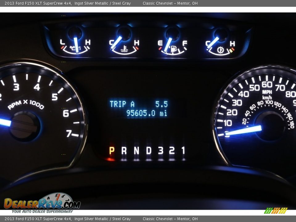 2013 Ford F150 XLT SuperCrew 4x4 Ingot Silver Metallic / Steel Gray Photo #8