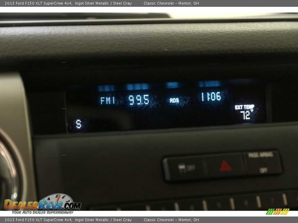 2013 Ford F150 XLT SuperCrew 4x4 Ingot Silver Metallic / Steel Gray Photo #11
