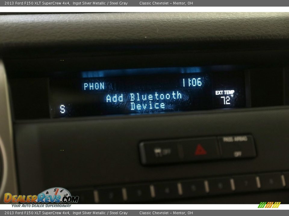 2013 Ford F150 XLT SuperCrew 4x4 Ingot Silver Metallic / Steel Gray Photo #13