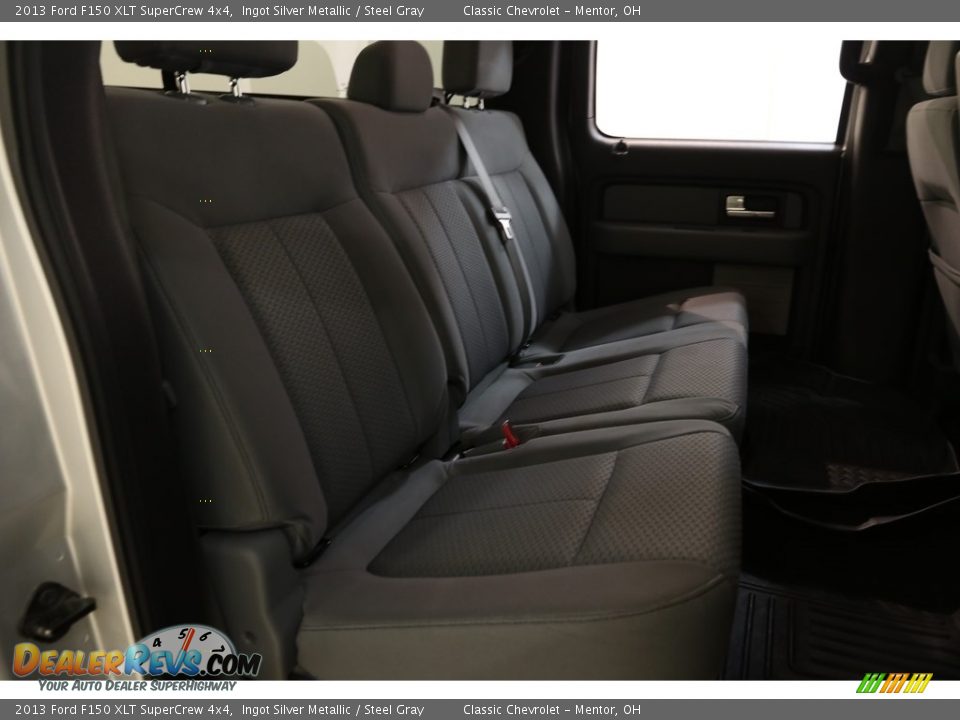 2013 Ford F150 XLT SuperCrew 4x4 Ingot Silver Metallic / Steel Gray Photo #15