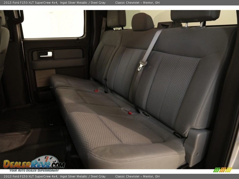 2013 Ford F150 XLT SuperCrew 4x4 Ingot Silver Metallic / Steel Gray Photo #16