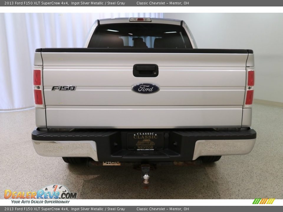 2013 Ford F150 XLT SuperCrew 4x4 Ingot Silver Metallic / Steel Gray Photo #17