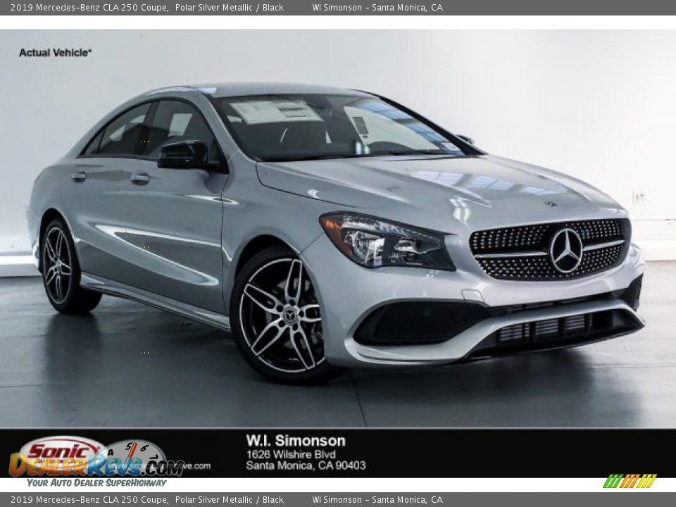 2019 Mercedes-Benz CLA 250 Coupe Polar Silver Metallic / Black Photo #1