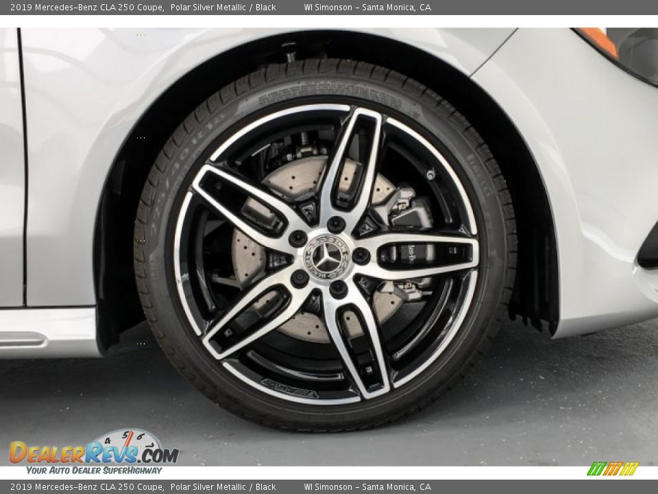 2019 Mercedes-Benz CLA 250 Coupe Polar Silver Metallic / Black Photo #9