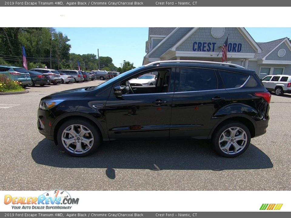 2019 Ford Escape Titanium 4WD Agate Black / Chromite Gray/Charcoal Black Photo #4