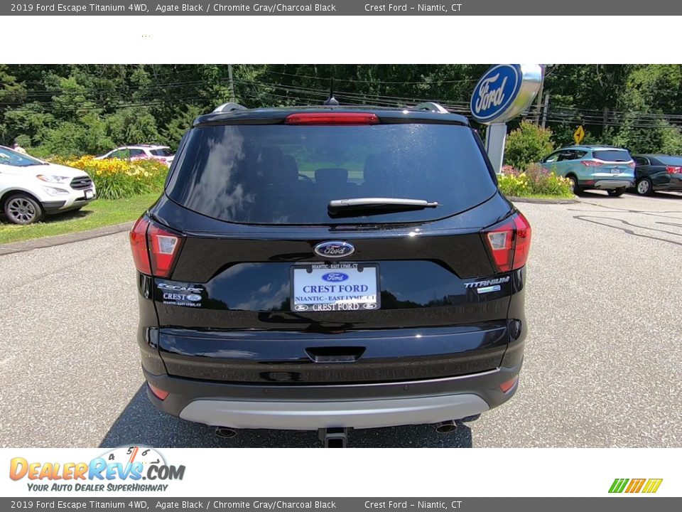 2019 Ford Escape Titanium 4WD Agate Black / Chromite Gray/Charcoal Black Photo #6