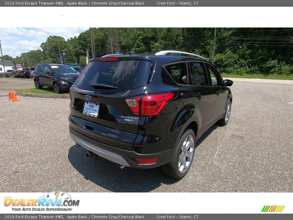 2019 Ford Escape Titanium 4WD Agate Black / Chromite Gray/Charcoal Black Photo #7