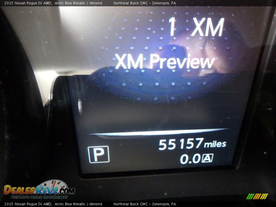 2015 Nissan Rogue SV AWD Arctic Blue Metallic / Almond Photo #30