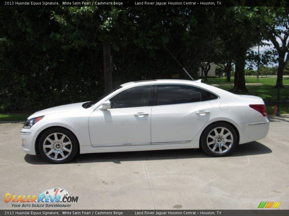 2013 Hyundai Equus Signature White Satin Pearl / Cashmere Beige Photo #13