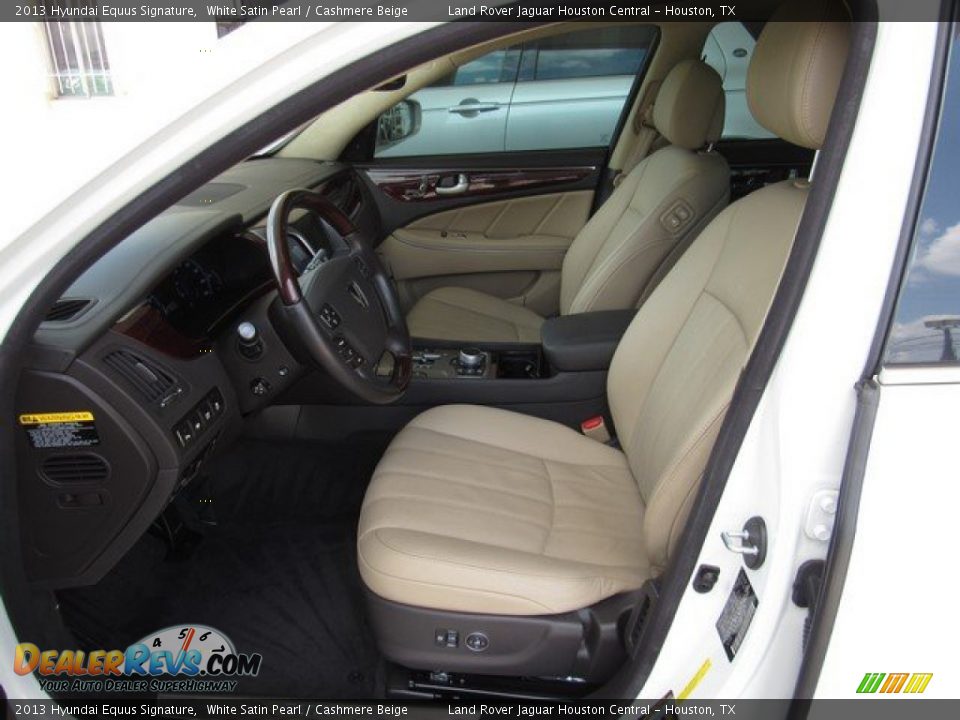 2013 Hyundai Equus Signature White Satin Pearl / Cashmere Beige Photo #14
