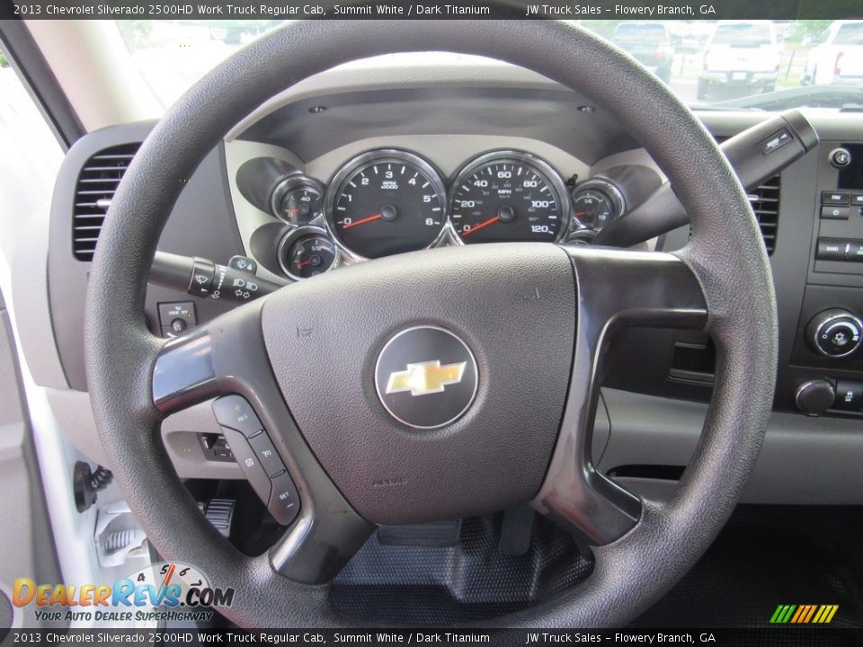 2013 Chevrolet Silverado 2500HD Work Truck Regular Cab Summit White / Dark Titanium Photo #17