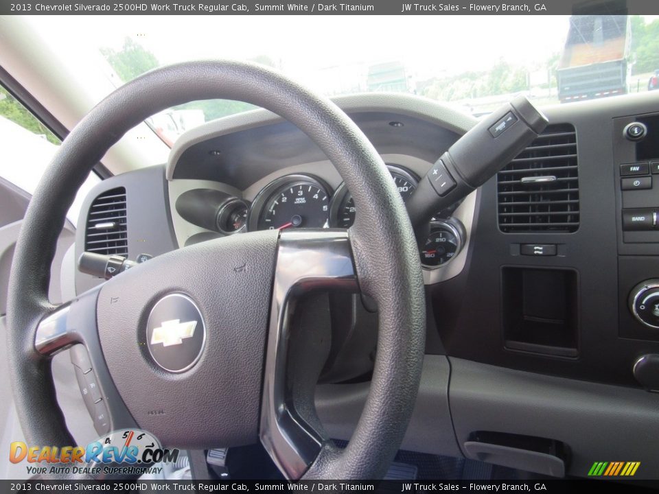 2013 Chevrolet Silverado 2500HD Work Truck Regular Cab Summit White / Dark Titanium Photo #22