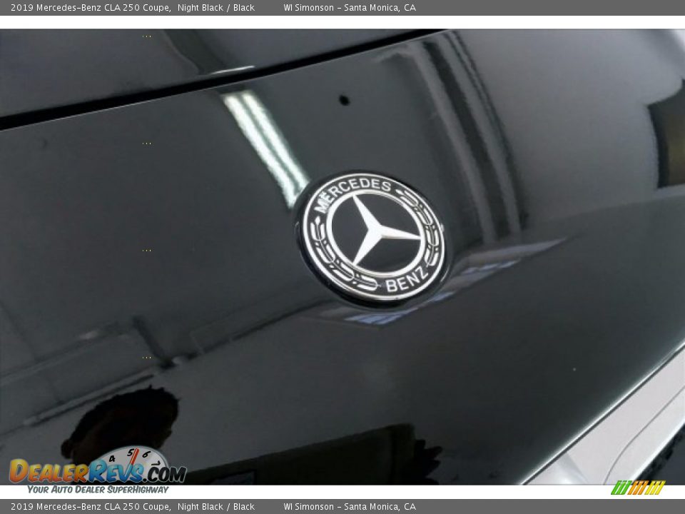 2019 Mercedes-Benz CLA 250 Coupe Night Black / Black Photo #33