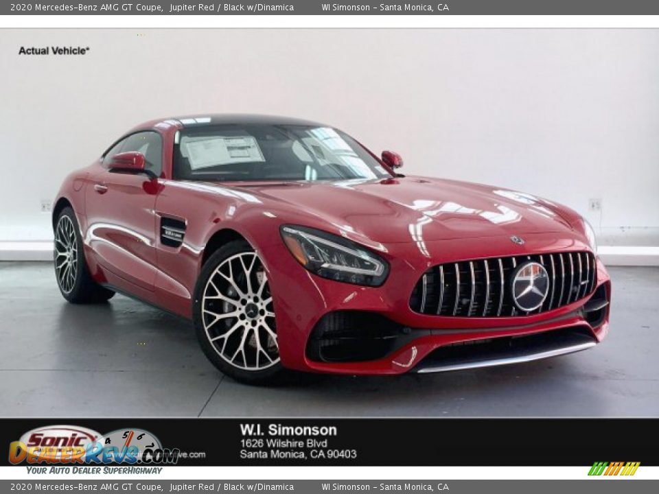 2020 Mercedes-Benz AMG GT Coupe Jupiter Red / Black w/Dinamica Photo #1