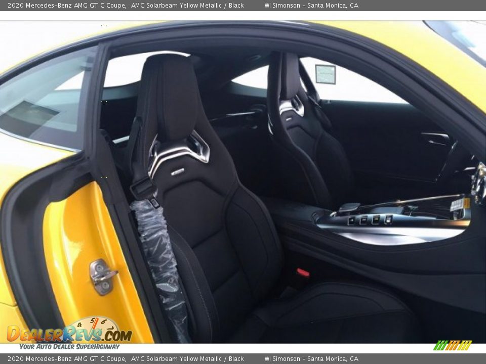 2020 Mercedes-Benz AMG GT C Coupe AMG Solarbeam Yellow Metallic / Black Photo #6