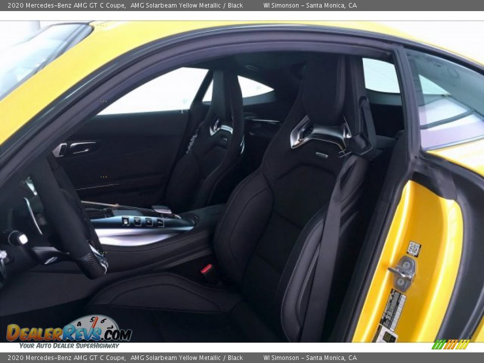 2020 Mercedes-Benz AMG GT C Coupe AMG Solarbeam Yellow Metallic / Black Photo #13