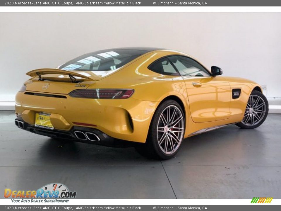 2020 Mercedes-Benz AMG GT C Coupe AMG Solarbeam Yellow Metallic / Black Photo #14