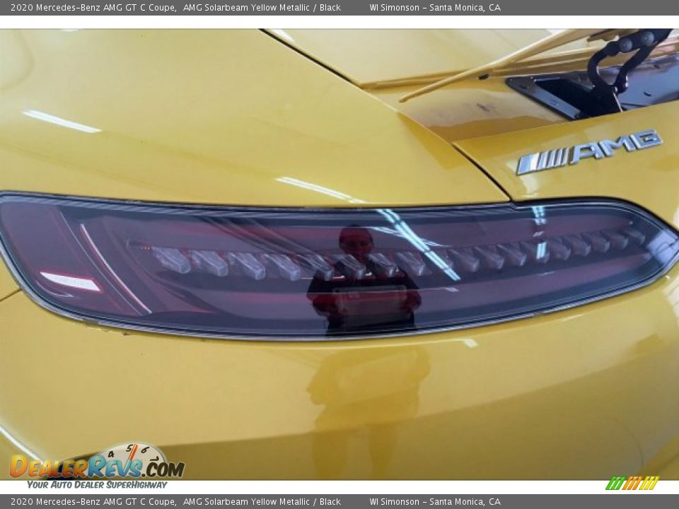 2020 Mercedes-Benz AMG GT C Coupe AMG Solarbeam Yellow Metallic / Black Photo #24