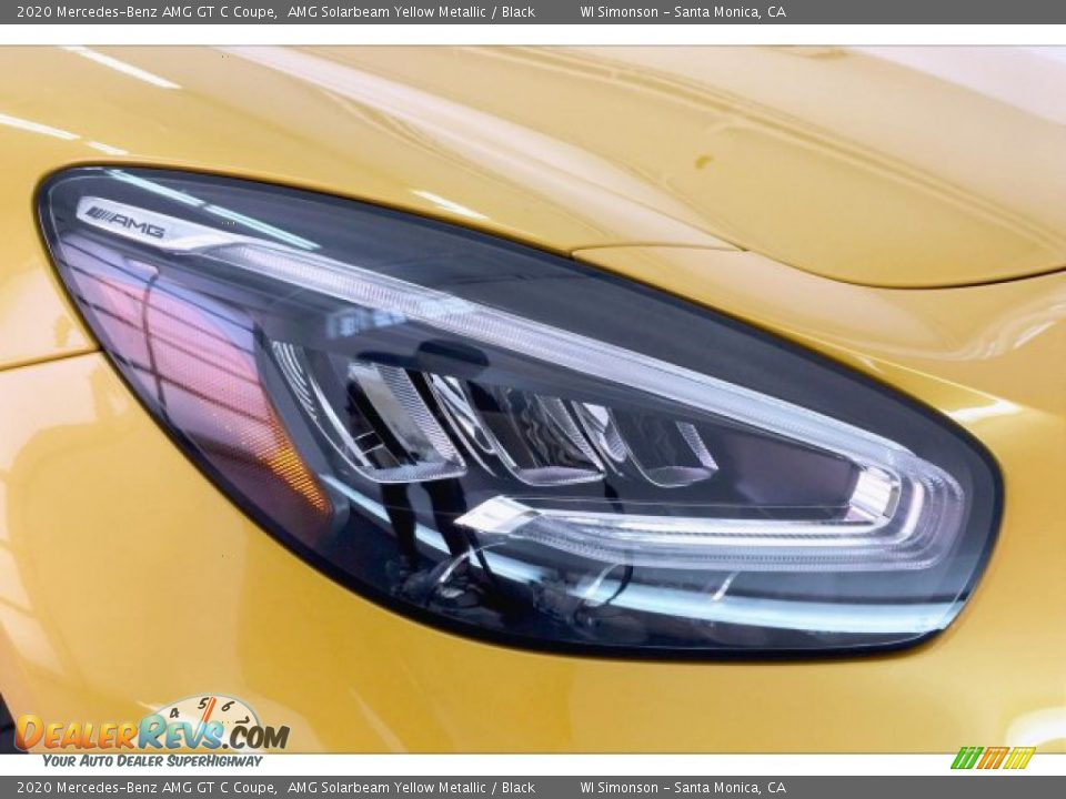 2020 Mercedes-Benz AMG GT C Coupe AMG Solarbeam Yellow Metallic / Black Photo #30