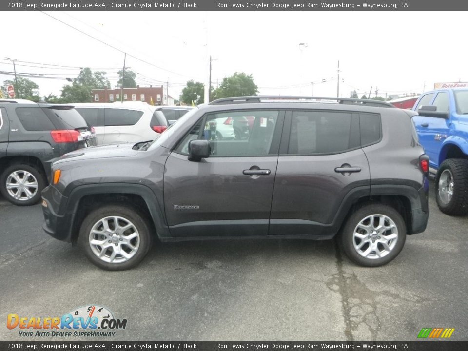 2018 Jeep Renegade Latitude 4x4 Granite Crystal Metallic / Black Photo #2