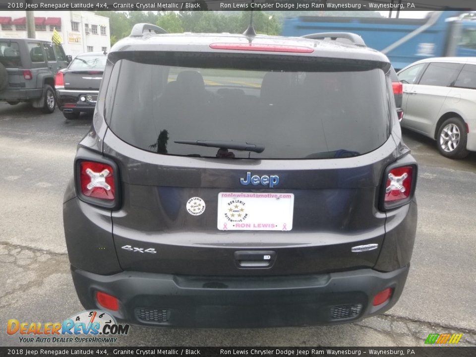 2018 Jeep Renegade Latitude 4x4 Granite Crystal Metallic / Black Photo #3