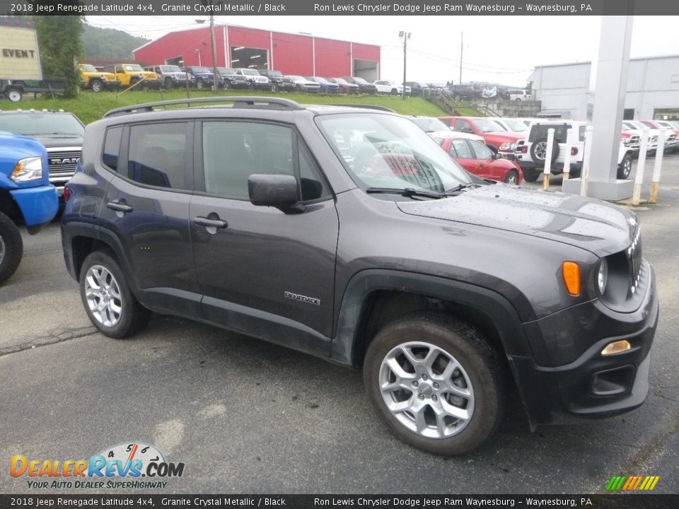 2018 Jeep Renegade Latitude 4x4 Granite Crystal Metallic / Black Photo #7