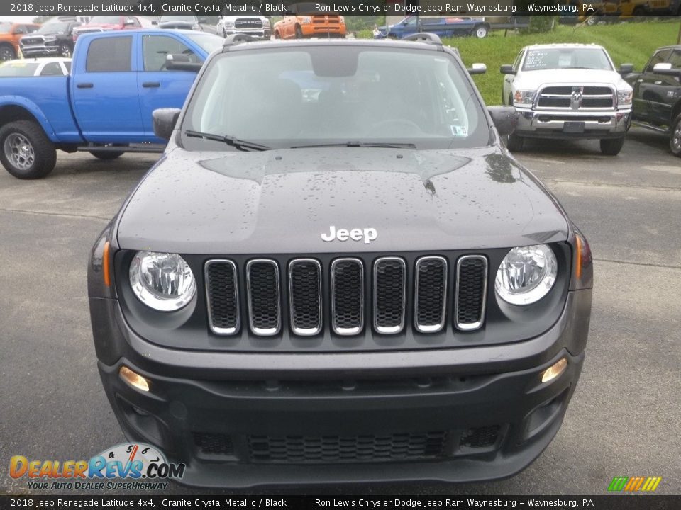 2018 Jeep Renegade Latitude 4x4 Granite Crystal Metallic / Black Photo #8