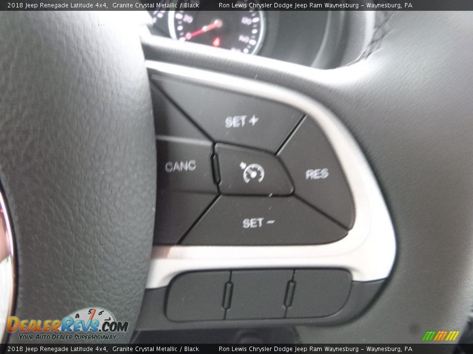 2018 Jeep Renegade Latitude 4x4 Granite Crystal Metallic / Black Photo #18