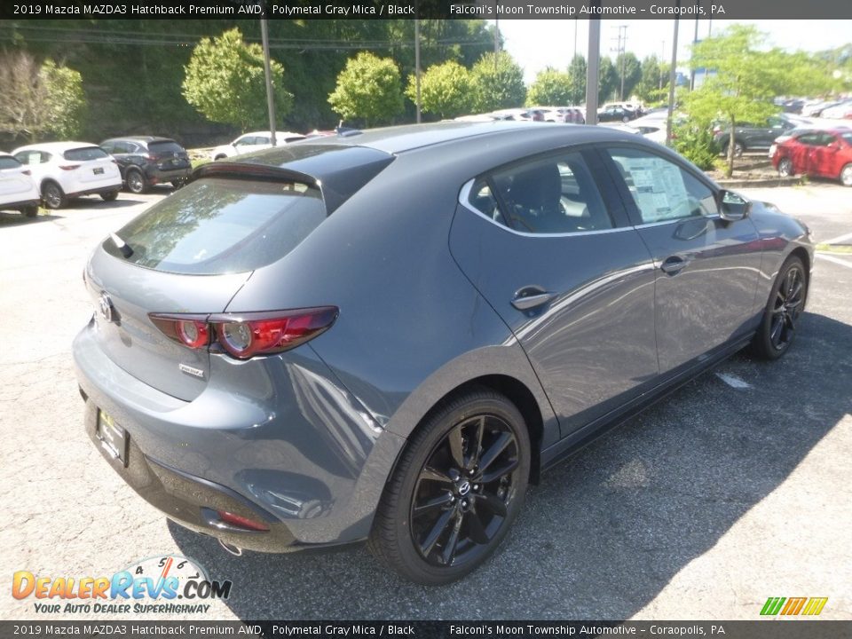 2019 Mazda MAZDA3 Hatchback Premium AWD Polymetal Gray Mica / Black Photo #2