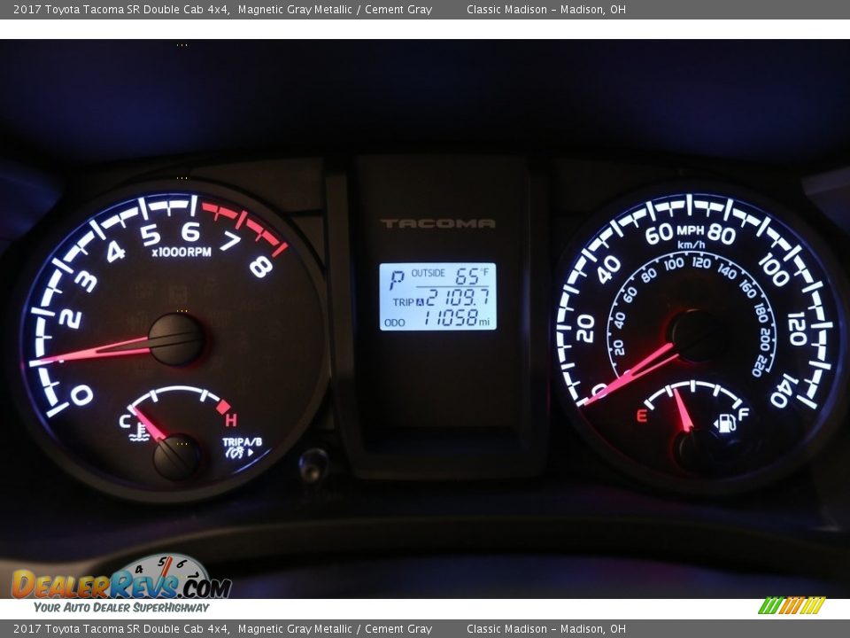2017 Toyota Tacoma SR Double Cab 4x4 Magnetic Gray Metallic / Cement Gray Photo #8