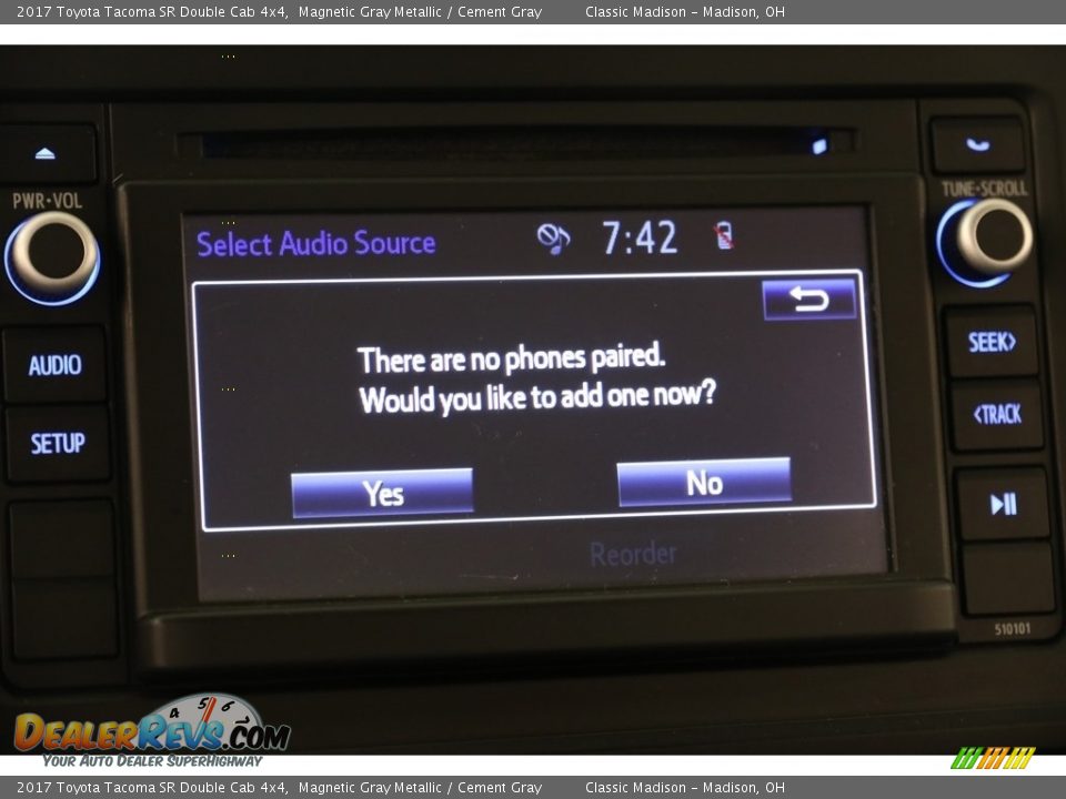 2017 Toyota Tacoma SR Double Cab 4x4 Magnetic Gray Metallic / Cement Gray Photo #11