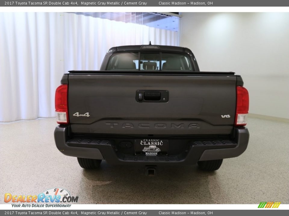 2017 Toyota Tacoma SR Double Cab 4x4 Magnetic Gray Metallic / Cement Gray Photo #17