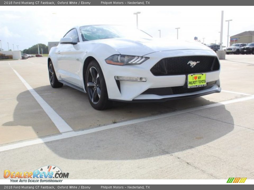 2018 Ford Mustang GT Fastback Oxford White / Ebony Photo #2