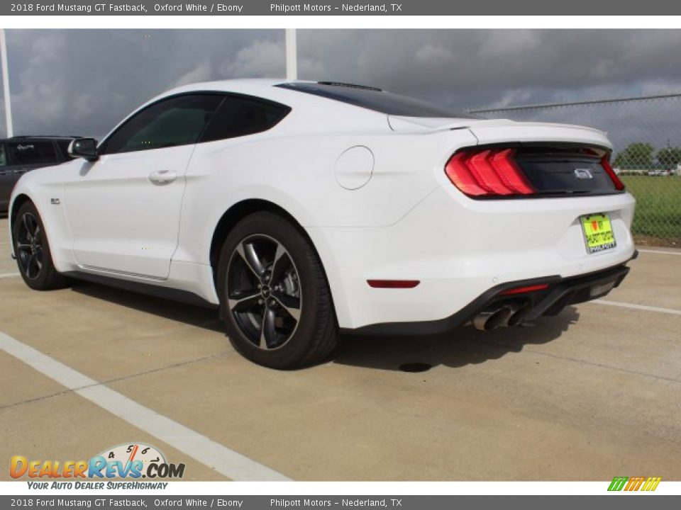 2018 Ford Mustang GT Fastback Oxford White / Ebony Photo #8