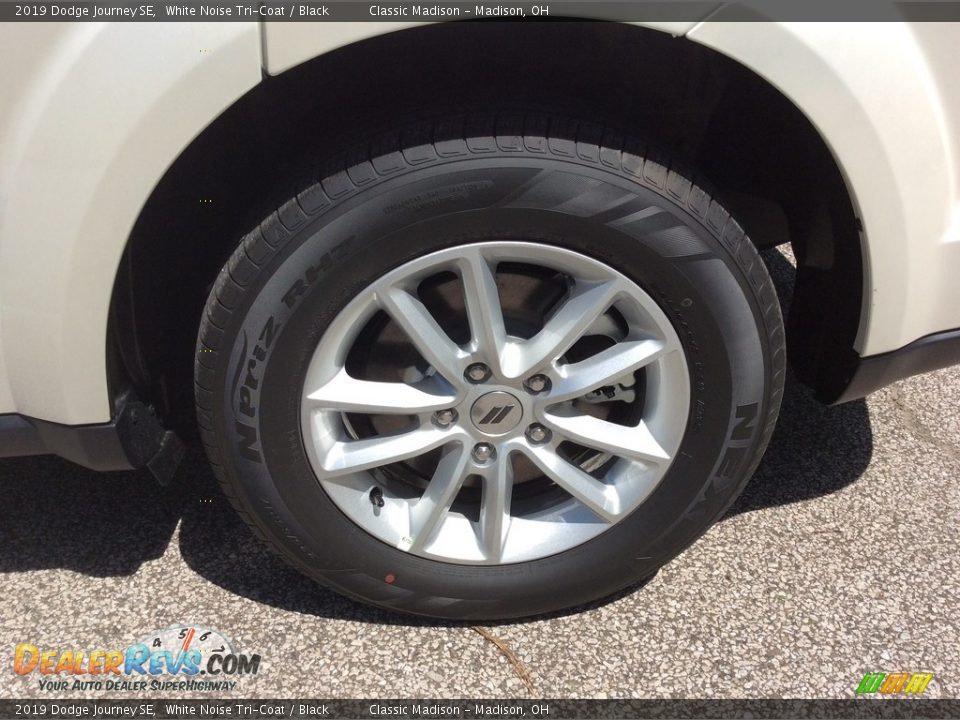 2019 Dodge Journey SE White Noise Tri-Coat / Black Photo #7
