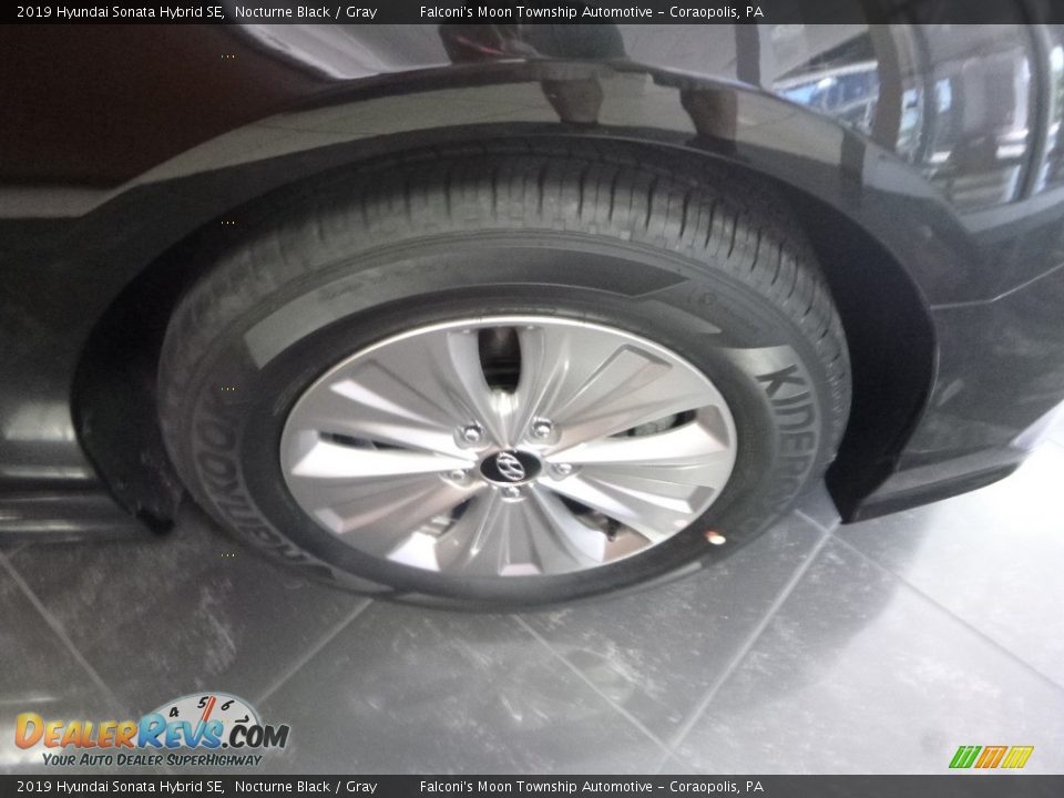 2019 Hyundai Sonata Hybrid SE Nocturne Black / Gray Photo #2