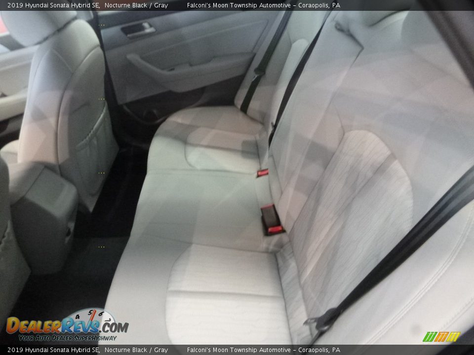 2019 Hyundai Sonata Hybrid SE Nocturne Black / Gray Photo #8