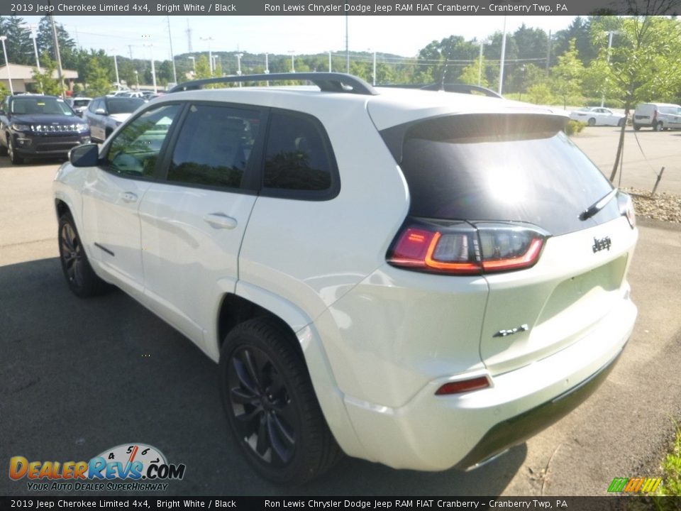 2019 Jeep Cherokee Limited 4x4 Bright White / Black Photo #3