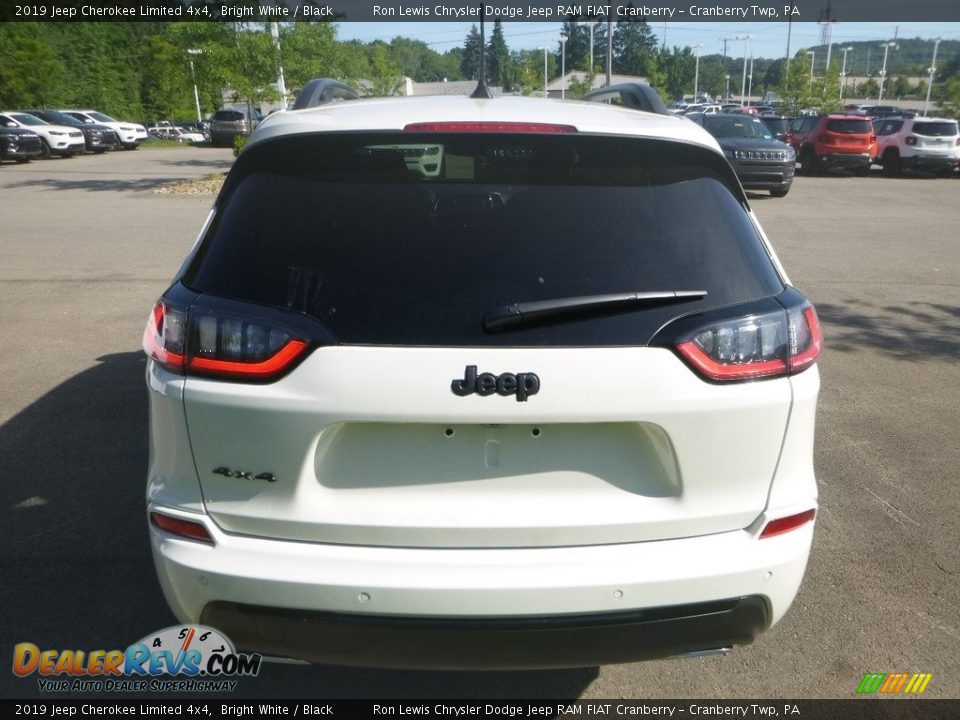 2019 Jeep Cherokee Limited 4x4 Bright White / Black Photo #4