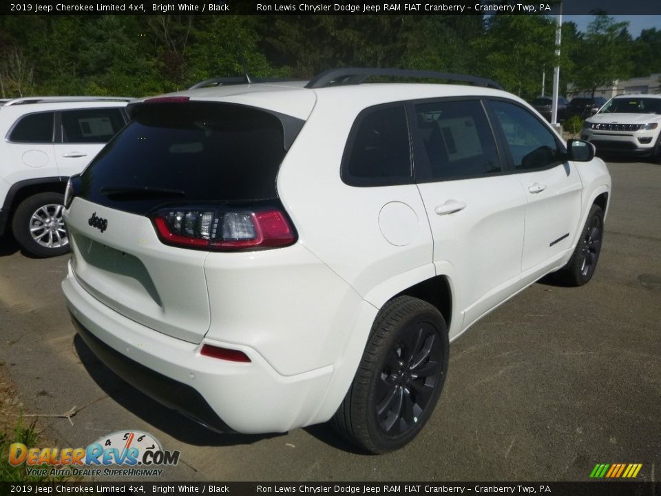 2019 Jeep Cherokee Limited 4x4 Bright White / Black Photo #5