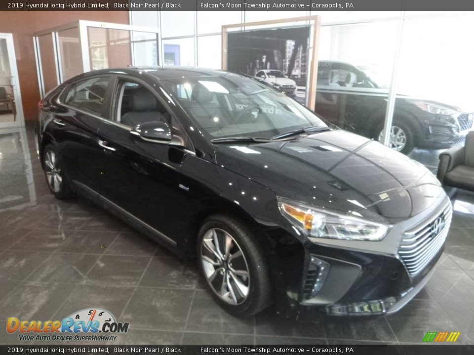 2019 Hyundai Ioniq Hybrid Limited Black Noir Pearl / Black Photo #1