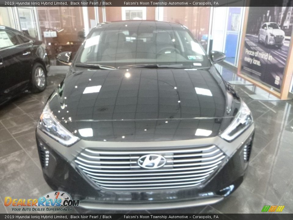 2019 Hyundai Ioniq Hybrid Limited Black Noir Pearl / Black Photo #7