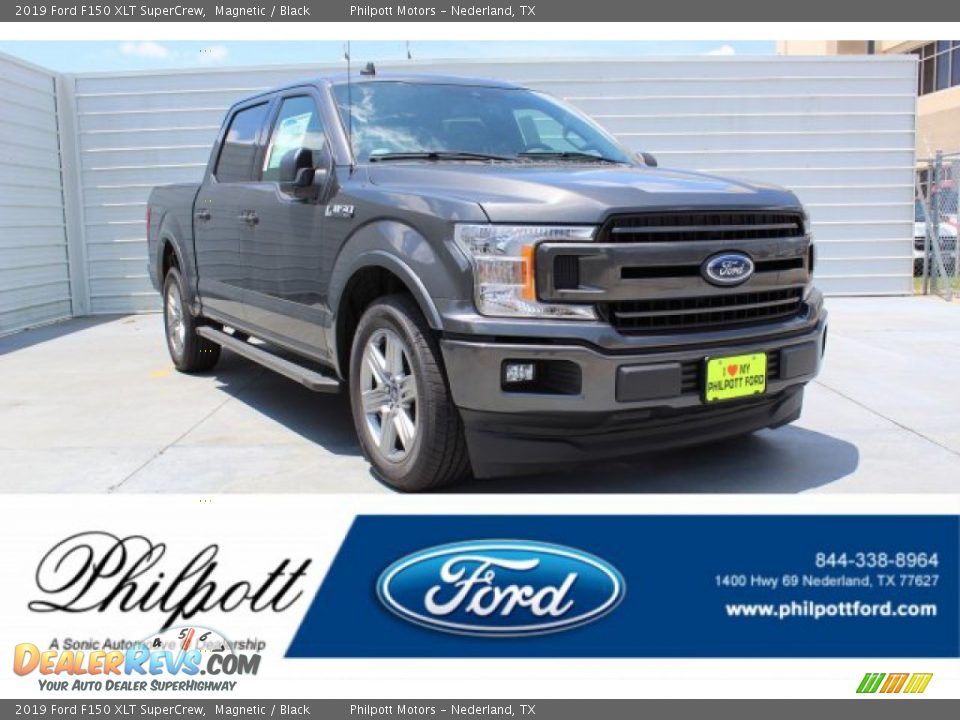 2019 Ford F150 XLT SuperCrew Magnetic / Black Photo #1