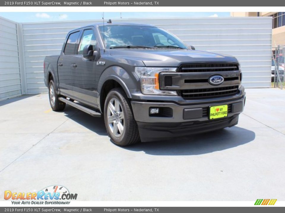 2019 Ford F150 XLT SuperCrew Magnetic / Black Photo #2