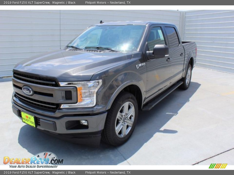 2019 Ford F150 XLT SuperCrew Magnetic / Black Photo #4