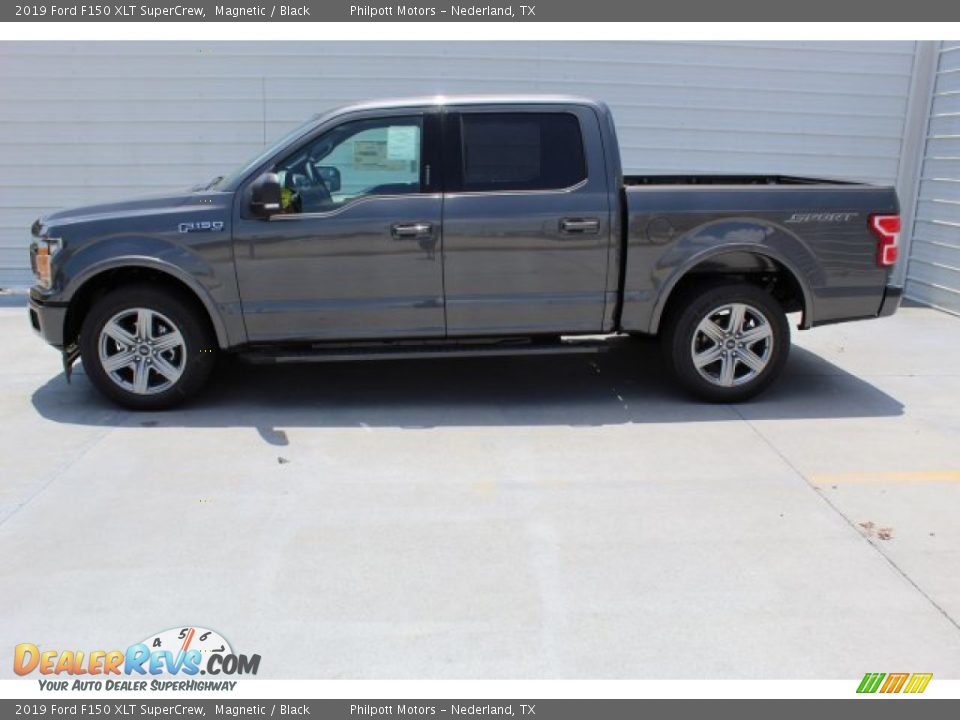 2019 Ford F150 XLT SuperCrew Magnetic / Black Photo #6