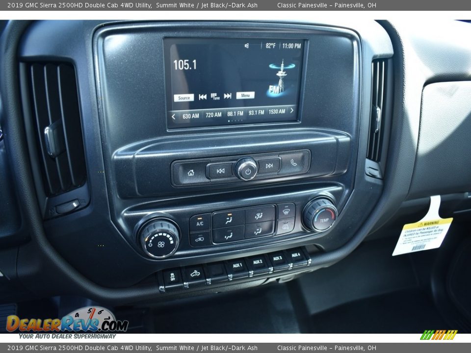 2019 GMC Sierra 2500HD Double Cab 4WD Utility Summit White / Jet Black/­Dark Ash Photo #13