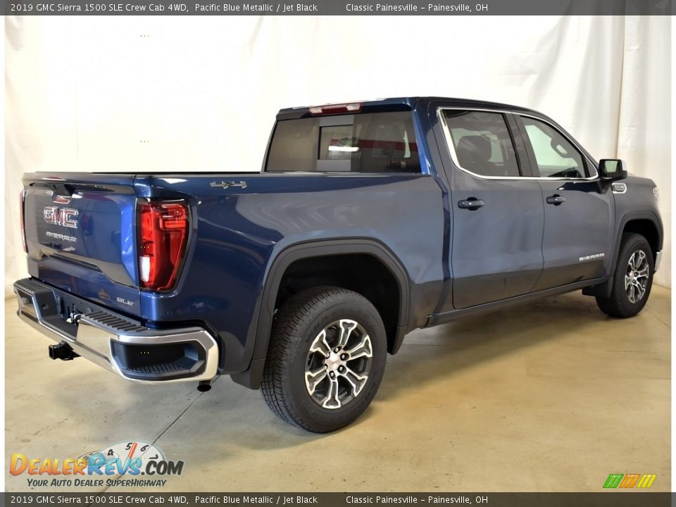 2019 GMC Sierra 1500 SLE Crew Cab 4WD Pacific Blue Metallic / Jet Black Photo #2